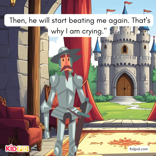 He’ll beat me again, and that’s why I’m crying. - Free time story for kids