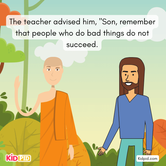 he teacher said, “Son, wrongdoers never find true success.”- success story for kids