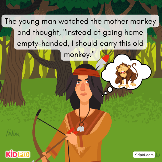 Seeing the old monkey, he decided to take her home as prey- bed time interesting story