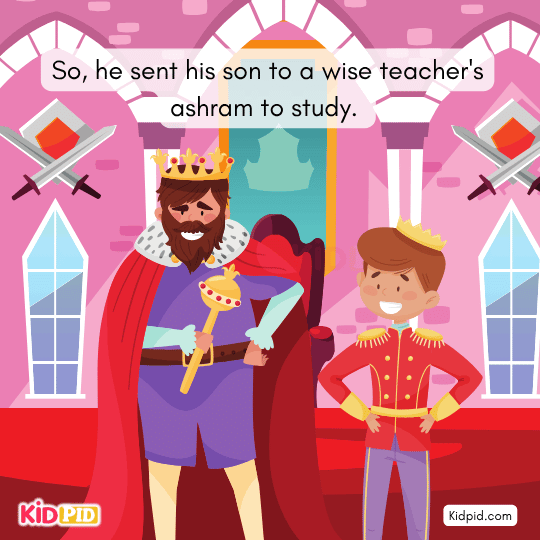 he sent his son to a wise teacher's ashram to study - Short Story 