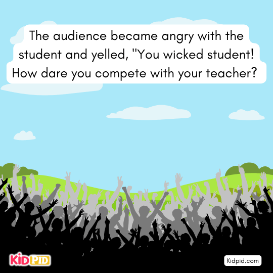 The crowd shouted angrily, “How dare you challenge your teacher?” - Moral story for kids