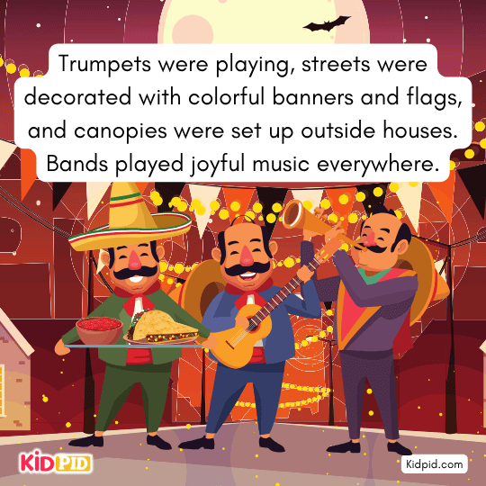 Trumpets played, streets decorated, and joyful music filled the air - Fabler Story for kids