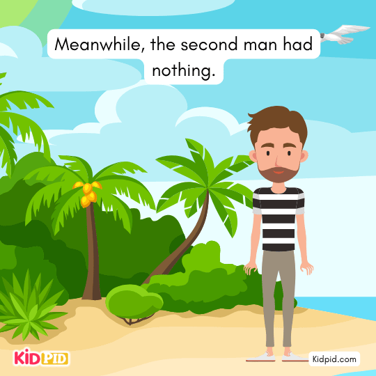 Second man alone with nothing lesson about patience and trust in God