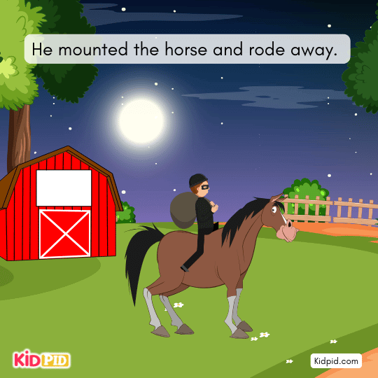 Creature panics, thinking the thief is a rival trying to kill him.