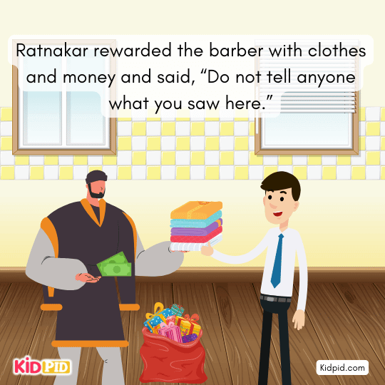 The divine figure instantly transforms into solid gold, fulfilling the prophecy.