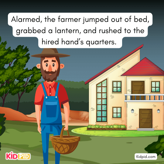  Farmer feeling relieved satisfied with worker’s performance life lesson