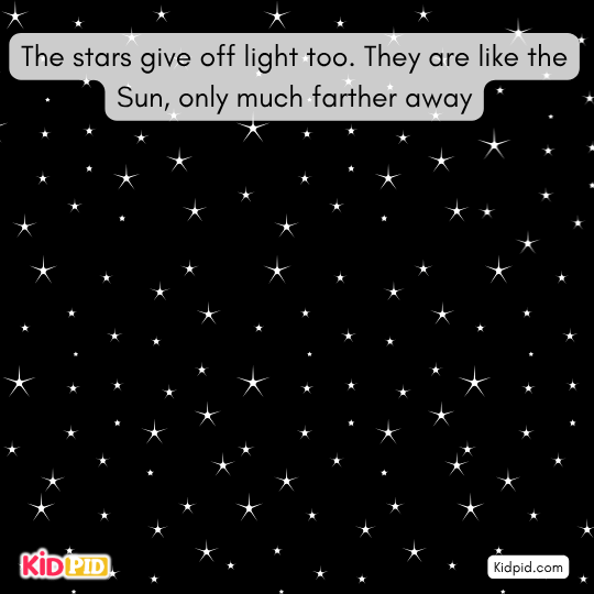 Twinkling stars in the night sky as natural sources of light, far away like miniature suns – astronomy for children 