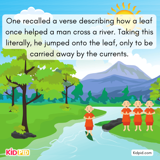 Another friend misinterprets scripture and kills his companion while trying to “save half.”