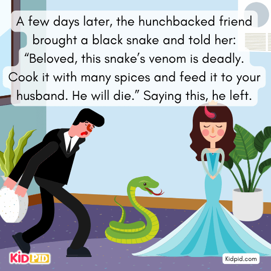 Poisonous fumes reach the blind man’s eyes and he miraculously begins to see.