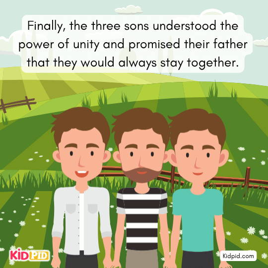 Sons promise their father they will stay together and live in harmony.