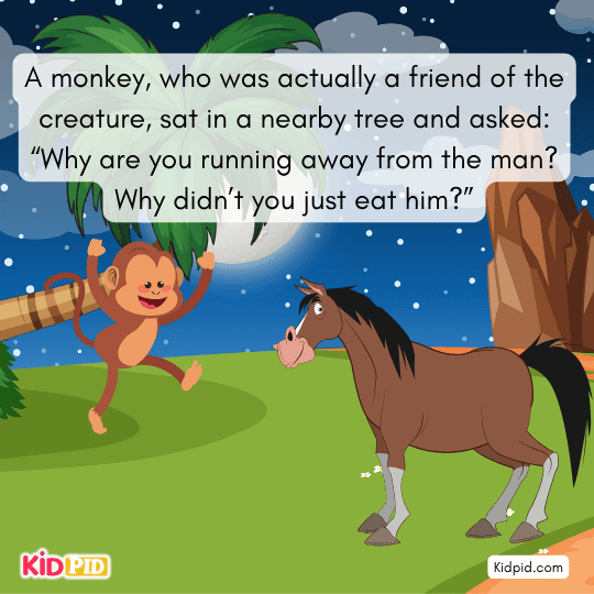 Creature resumes original form and returns to where thief jumped off.