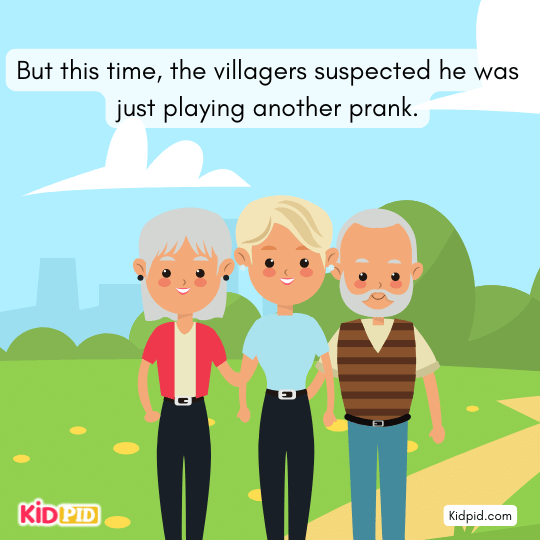 Villagers ignoring boy’s cries – trust and truth story.