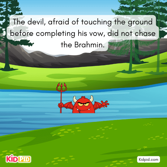 Brahmin escapes safely thanks to quick thinking and wise action.