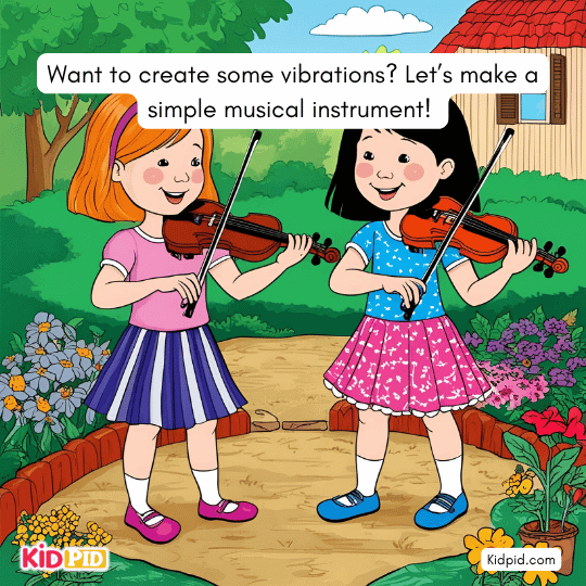 DIY science activity making a simple musical instrument – sound experiment for classroom learning.