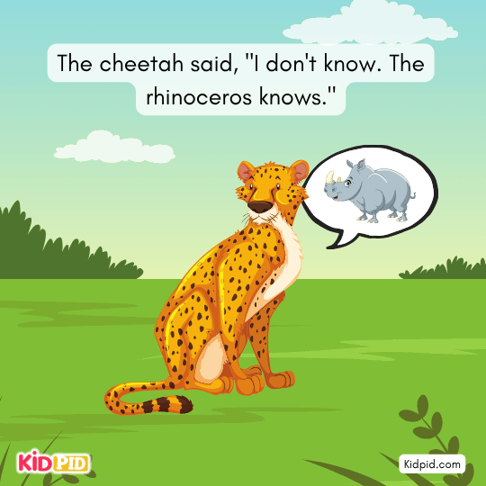 Blackbuck says pig knows; pig says deer knows the real cause.