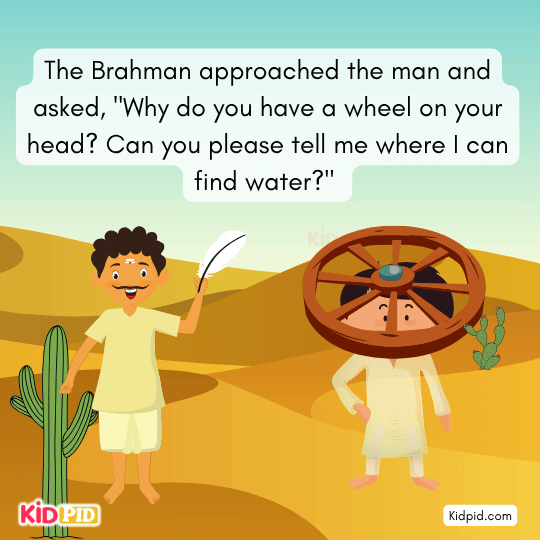 Man explains the wheel punishes greedy people who seek wealth blindly.