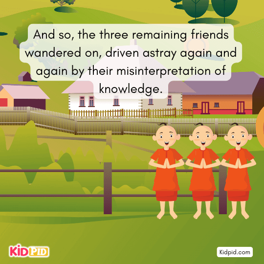 Brahmins suffer again and again due to foolish interpretations of sacred knowledge.