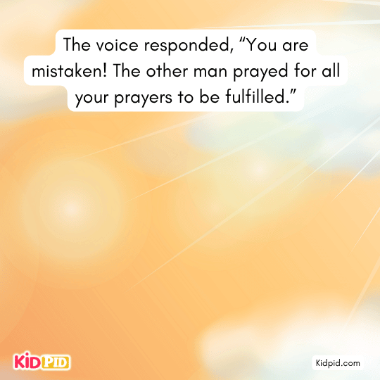 Man realizing blessings came from companion’s kindness kids story moral