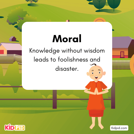 Moral page: Knowledge without wisdom leads to foolishness, mistakes, and disaster.