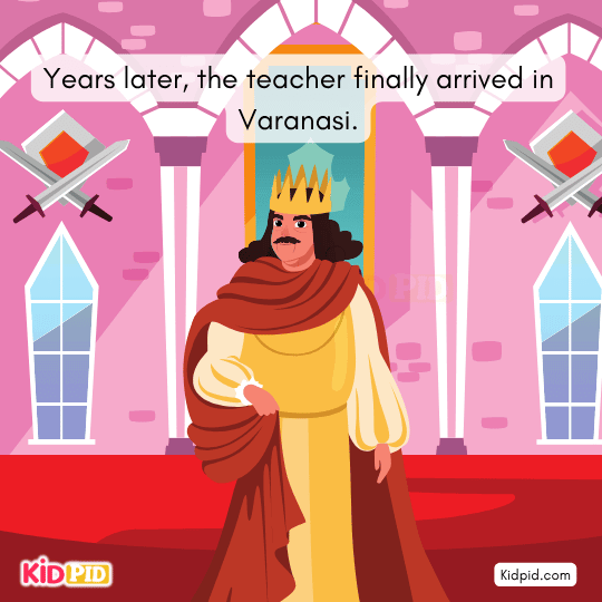 Years later, the teacher finally arrived in Varanasi. - Free time interesting story for kids