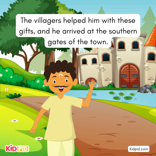 The villagers helped him with these gifts - Moral story for kids