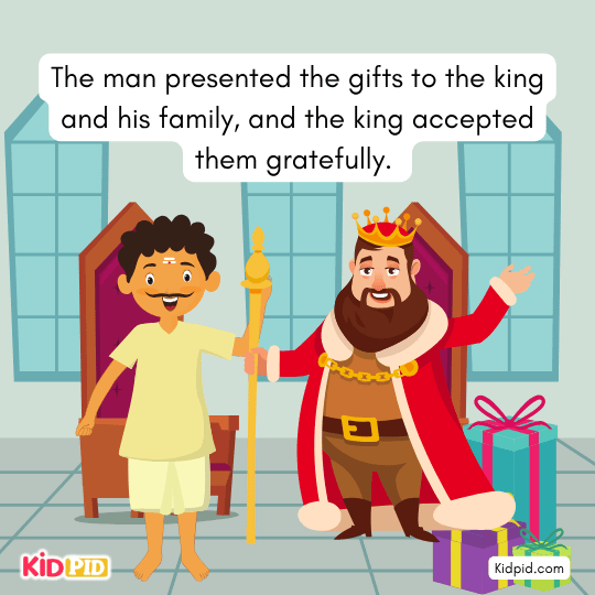 The man presented the gifts to the king and his family - The Great Horseman story