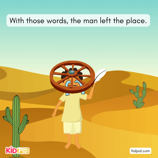 Story shows that contentment leads to peace while greed brings pain.