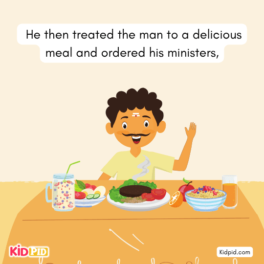 He then treated the man to a delicious meal - Children's mindfulness story 