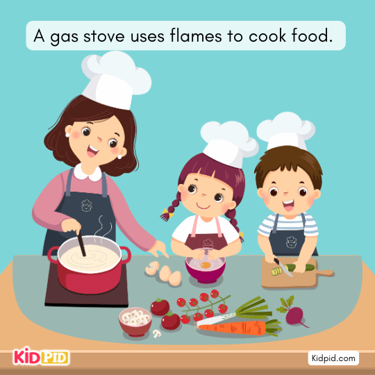 Fire as a natural source of heat keeping people warm at night – campfire example for students 