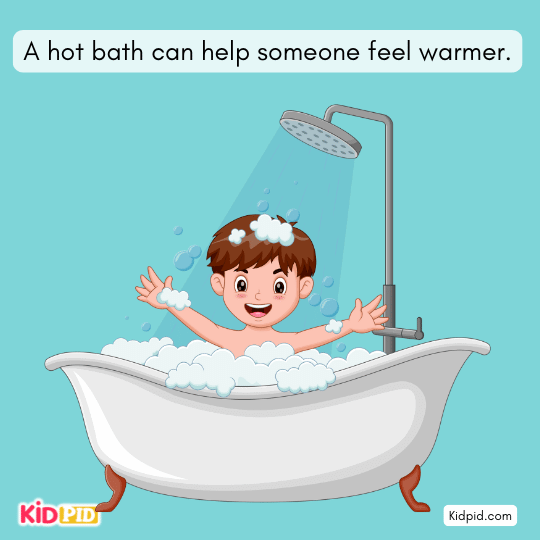 Human body producing its own heat energy – warmth from hands melting ice science example for kids 