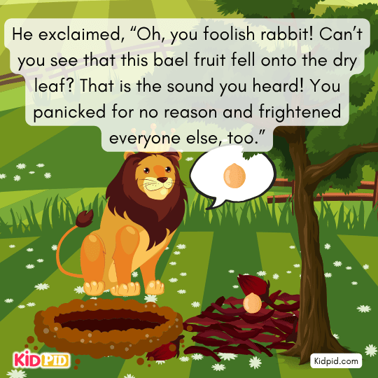 Forest animals learn that fear spread from a simple falling bael fruit.