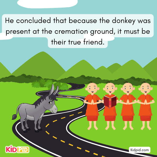 Friends wash the donkey’s feet and treat it like a holy friend because of scripture.