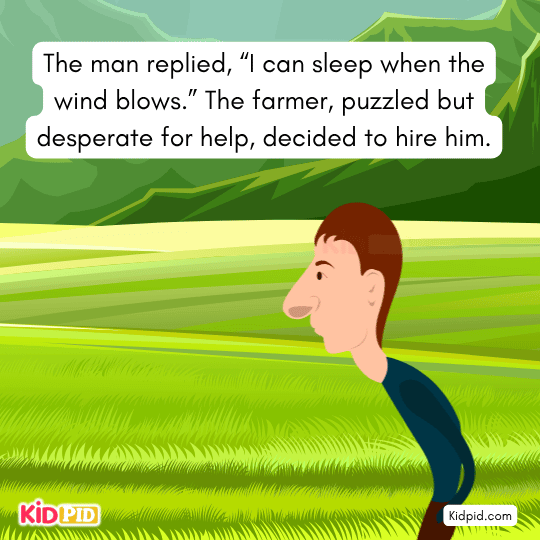 Farmer asks if man is good farmhand moral lesson image