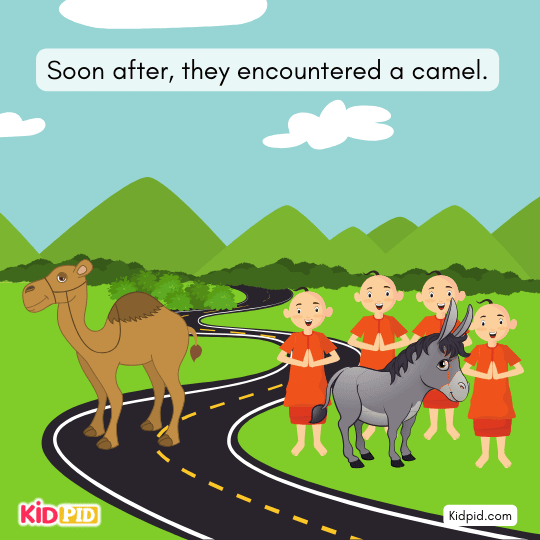 Friends tie the donkey and camel together, thinking scripture supports their decision.