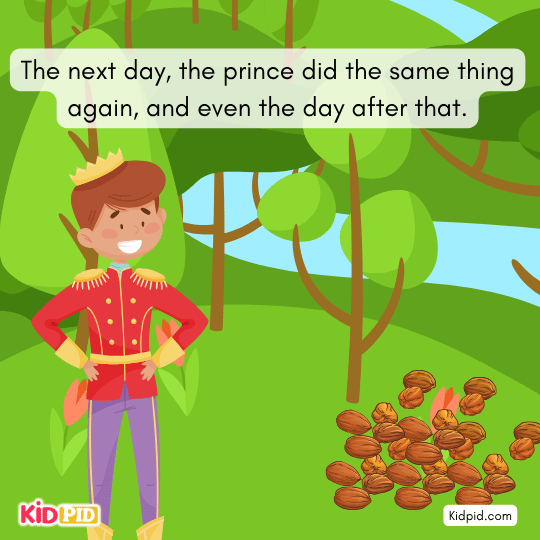 The prince repeated it the next day and again later - interesting story 