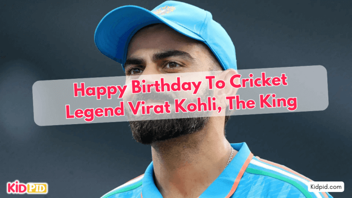 Happy Birthday to Cricket Legend Virat Kohli, the King!