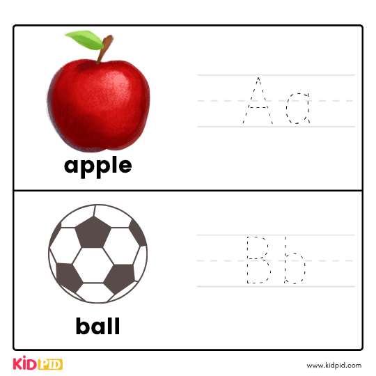 Aa & Bb - Trace Letters Workbook