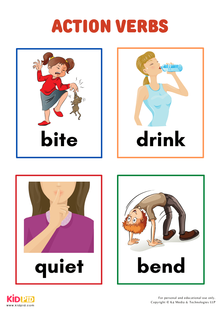 Action Verbs Book for Kids 5