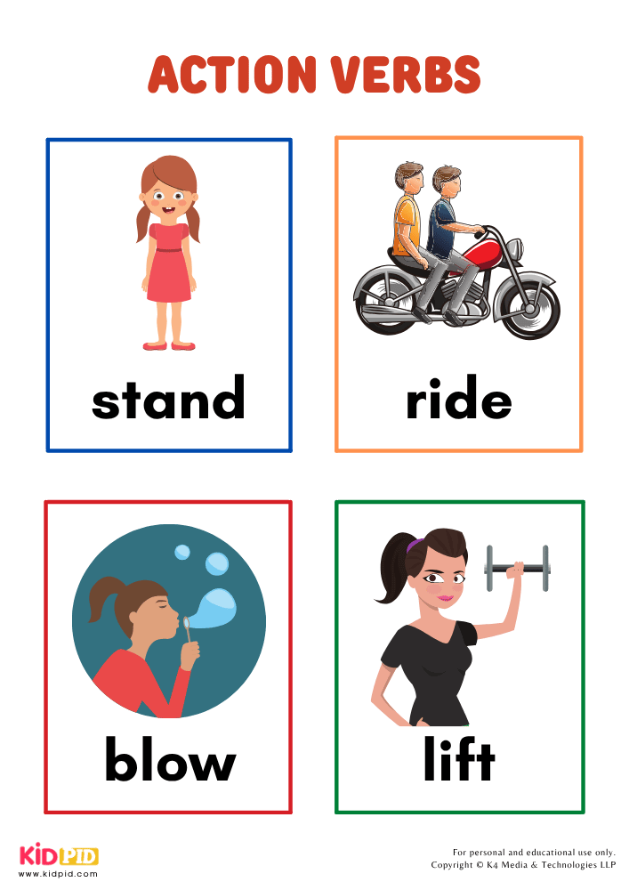 Action Verbs Book for Kids 6