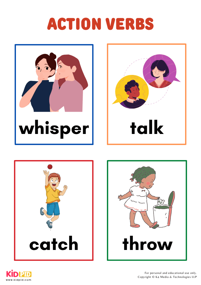 Action Verbs Book for Kids 7