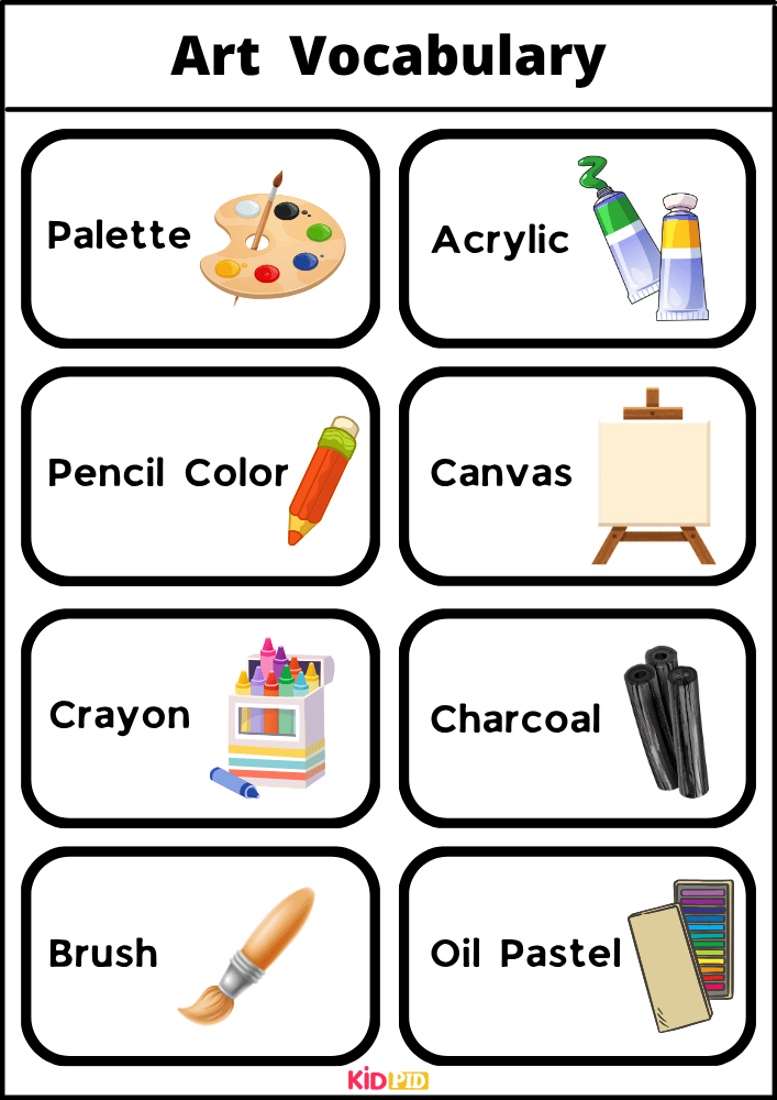 Art Vocabulary - Words With Pictures Book