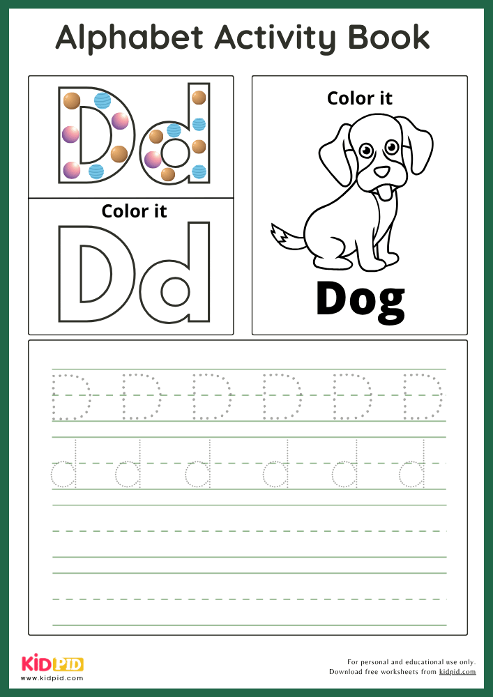 Dog - Alphabet Activity Book