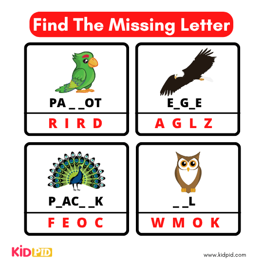 Find The Missing Alphabet 12