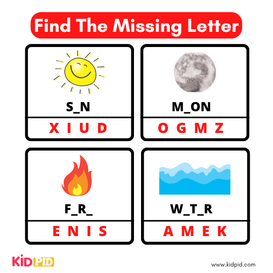 Find The Missing Alphabet 13