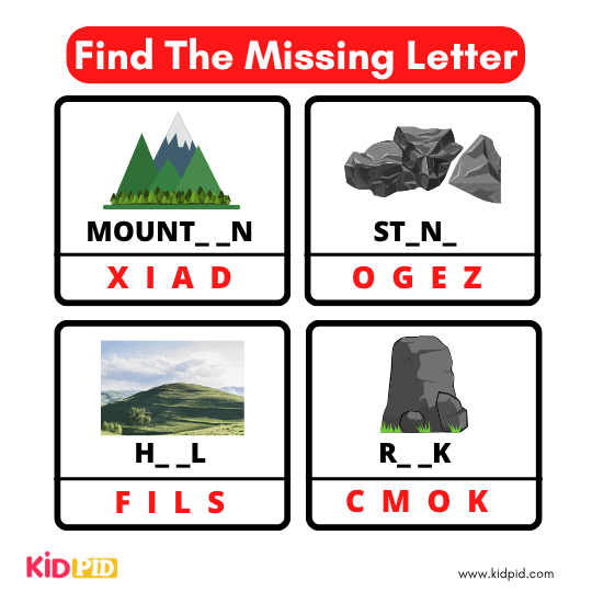 Find The Missing Alphabet 14