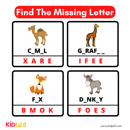 Find The Missing Alphabet 16