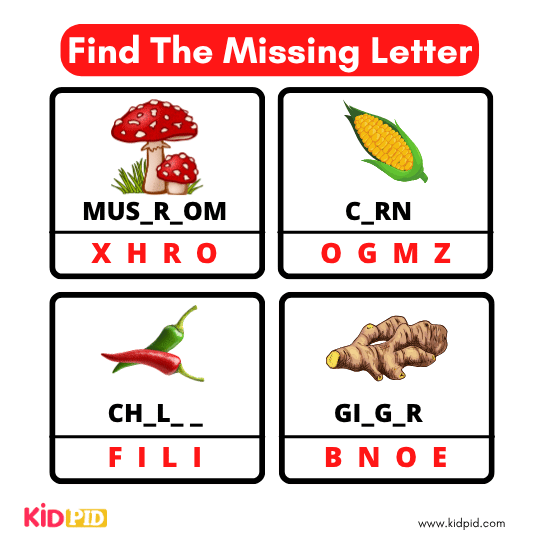 Find The Missing Alphabet 18