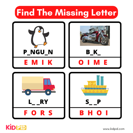 Find The Missing Alphabet 22
