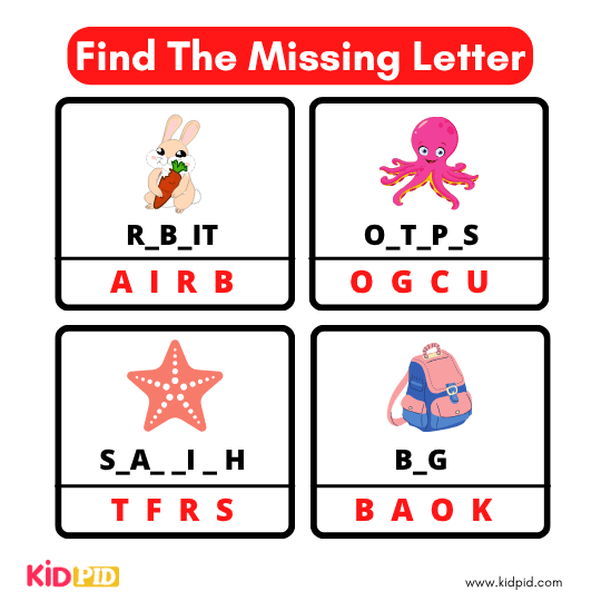 Find The Missing Alphabet 23