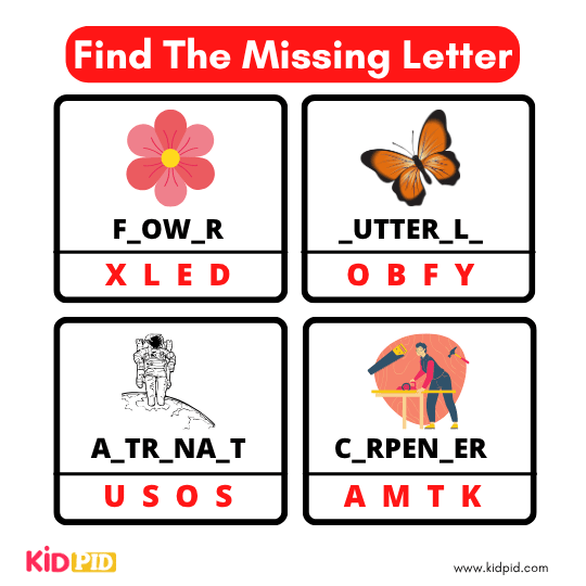 Find The Missing Alphabet 26
